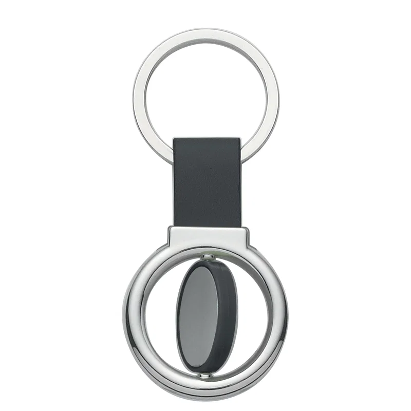 Circular Metal Spinner Key Tag — view 6