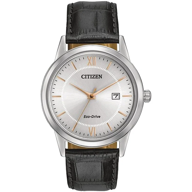 Citizen AW123603A Men's Eco-Drive With Black Leather Strap