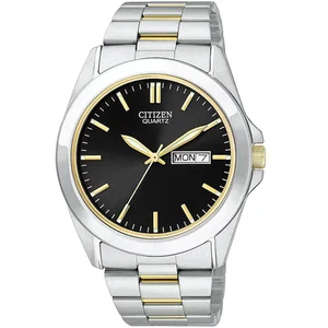 Citizen BF058456E Men's Two-tone Stainless Watch w/Round Black Dial