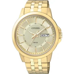 Citizen BF201356P Men's Quartz Watch, Gold-tone with Champagne Dial