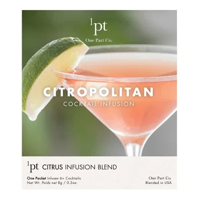 Citropolitan cocktail infusion packet pictured front facing in white packaging