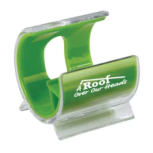 Clam Cell Phone Holder in Six Colors, 2.13" x 2.25" x 2", 1-Color Imprint