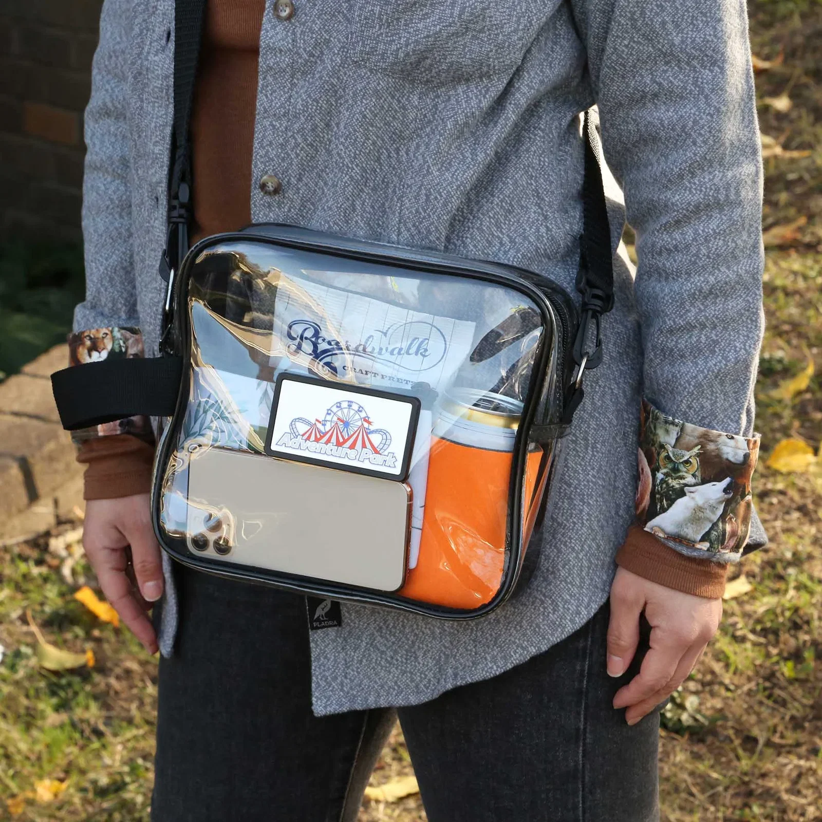 Clear Stadium Approved Crossbody Bags W/ Heavy-duty handle — view 6