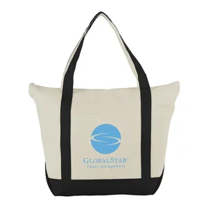 Classic 12oz Cotton Canvas Zippered Tote