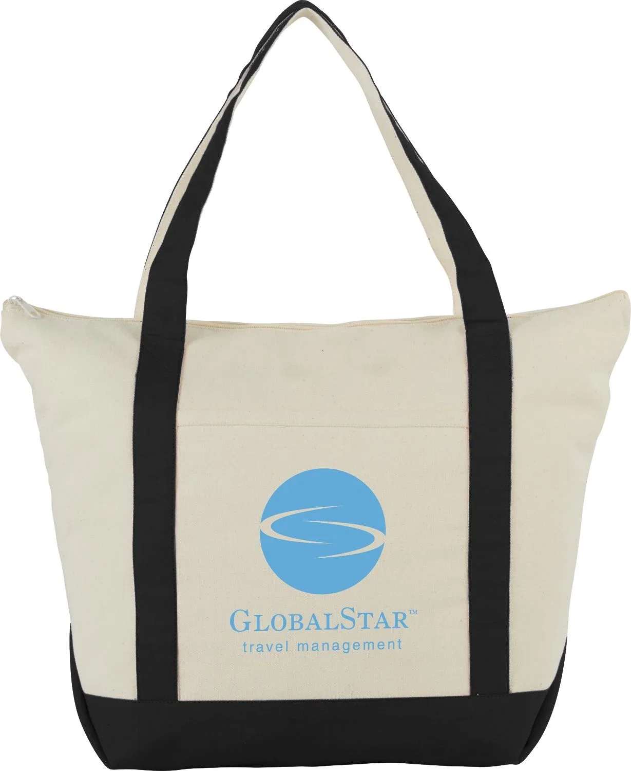 Classic 12oz Cotton Canvas Zippered Tote — view 3