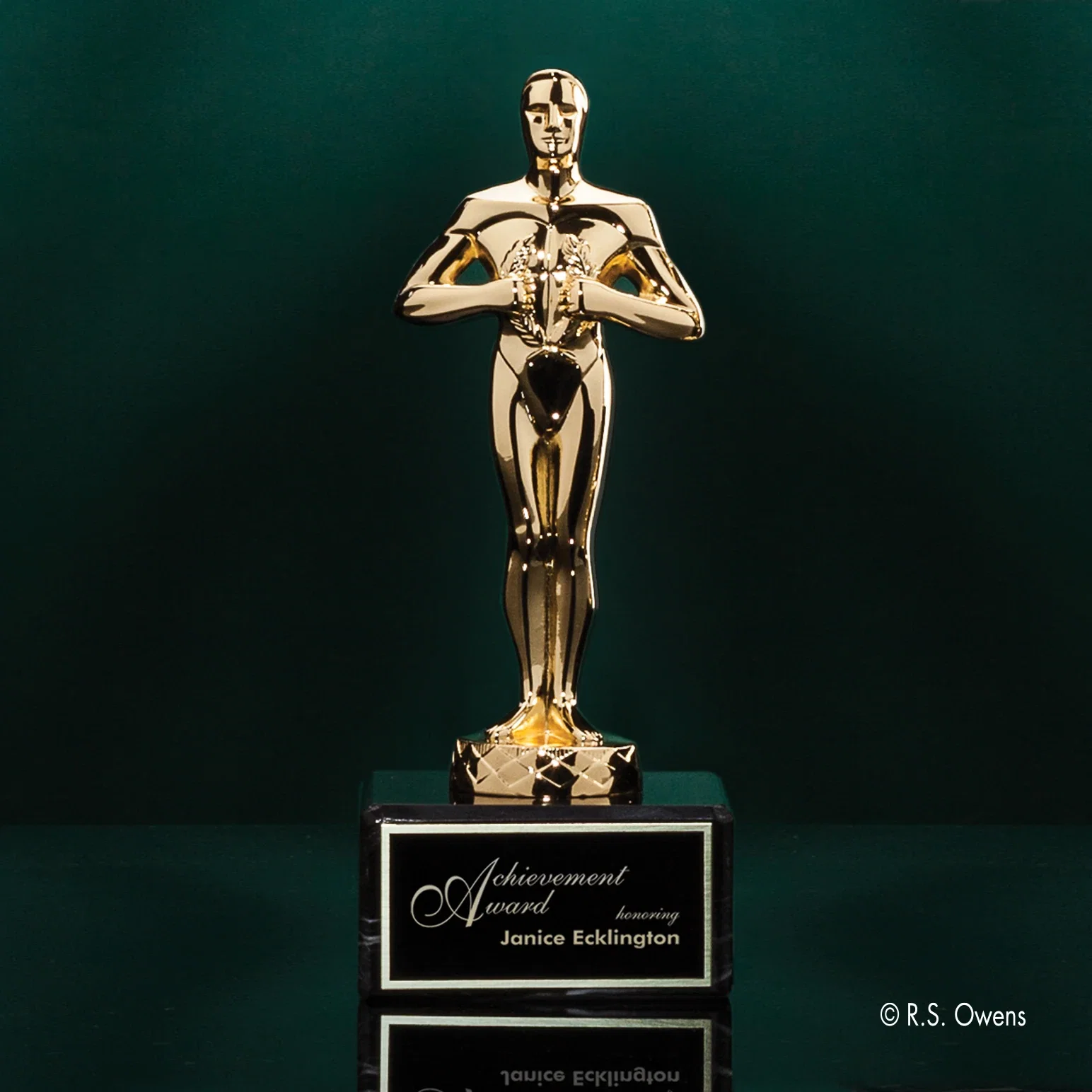Custom Cast Metal Achievement Figure Award for corporate award ceremonies