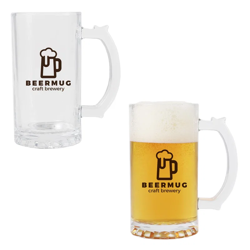 Classic German Beer Stein - 15 oz with Thumb-Grip Handle — view 2