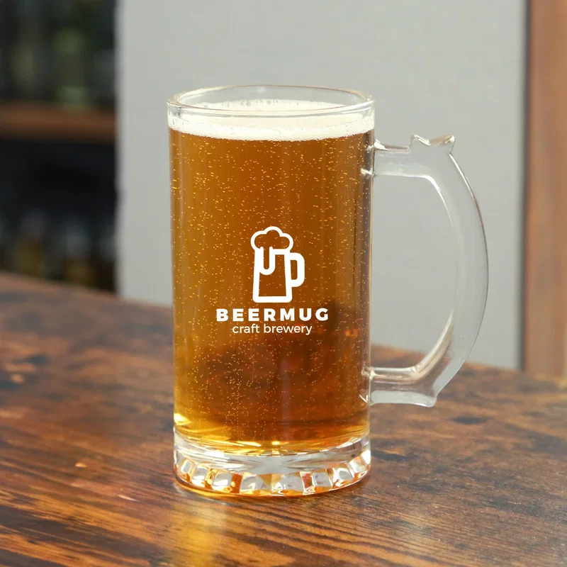 Classic German Beer Stein - 15 oz with Thumb-Grip Handle — view 1