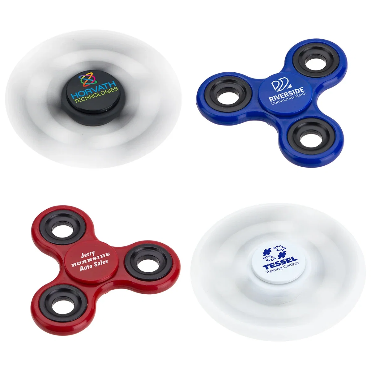 Classic Whirl fidget spinner made of APS plastic with a precision bearing system, 3 inches