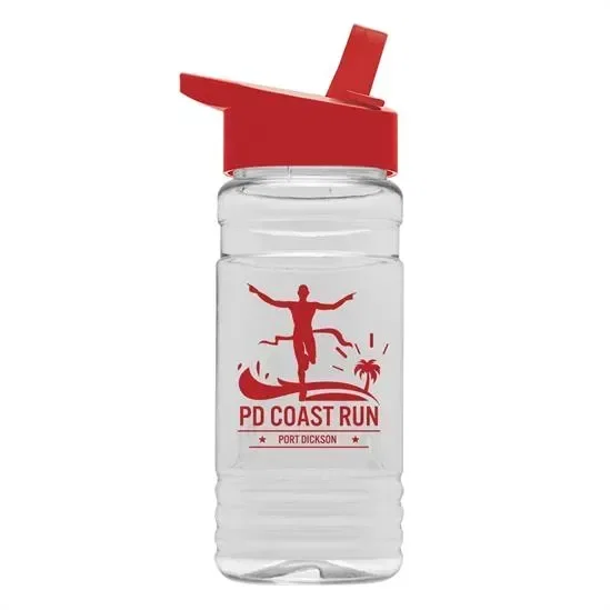 Clear Bottle with Flip-Straw Lid (20 oz.) — view 9