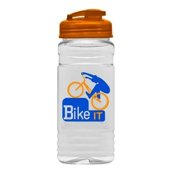 Clear Bottle with Flip-Top Lid (20 oz.) — view 2