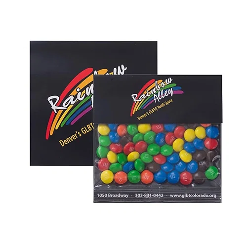 Clear Cellophane Billboard Header Bag with Peanuts or M&M's — view 2