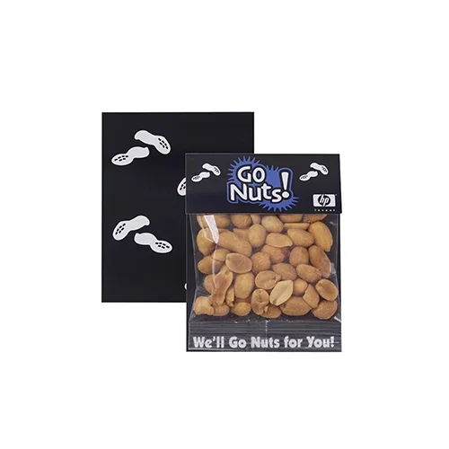 Clear Cellophane Billboard Header Bag with Peanuts or M&M's — view 3