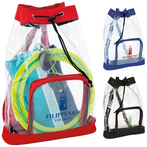 Custom Clear Cinch Backpack