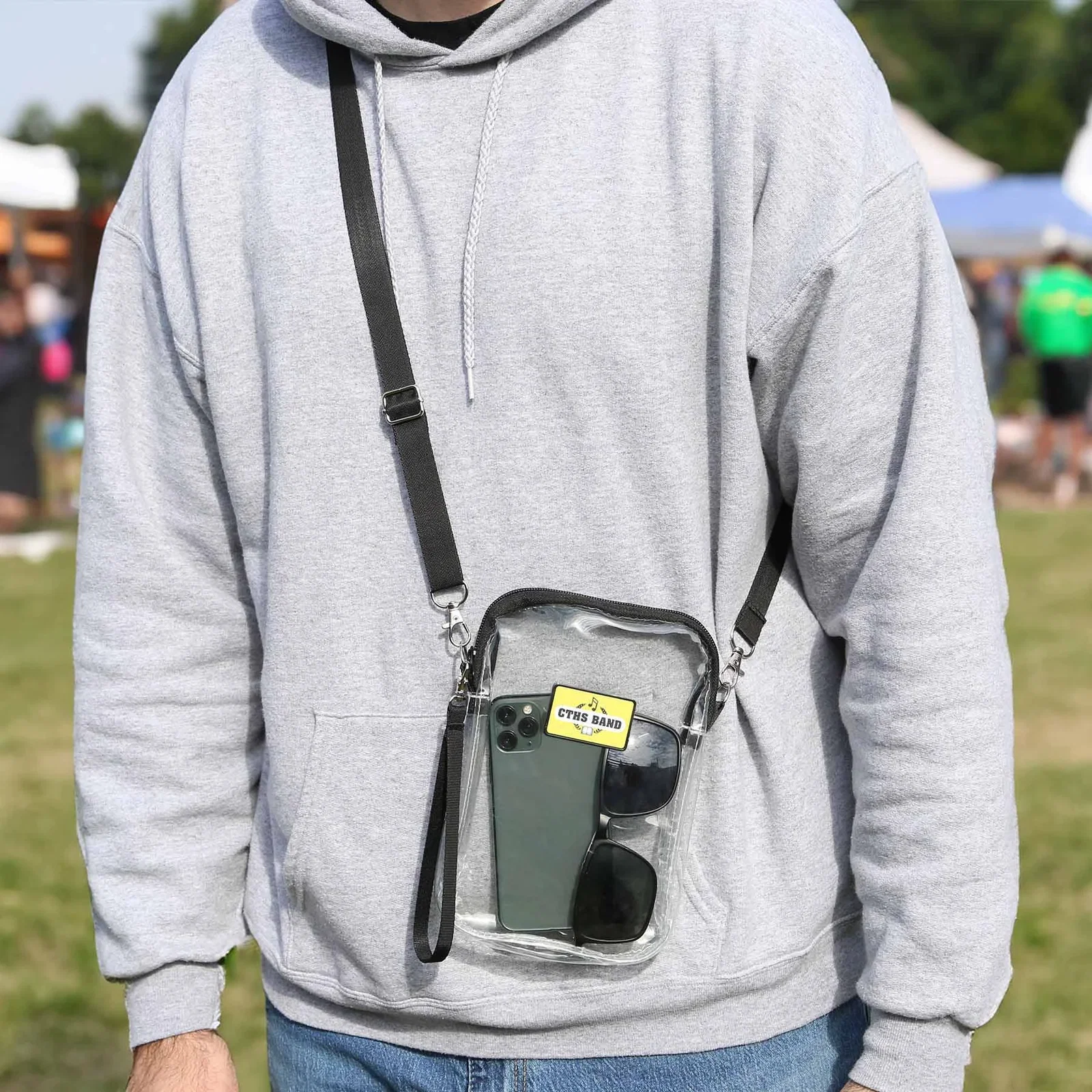 Clear Mini Crossbody Clutch — view 8