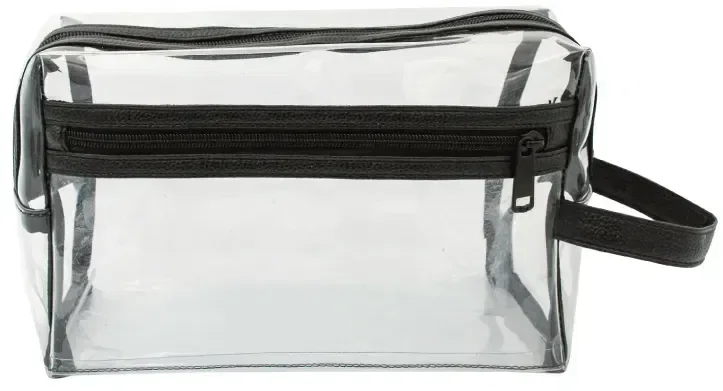 Personalized Clear Vinyl PVC Toiletries Bag — view 2