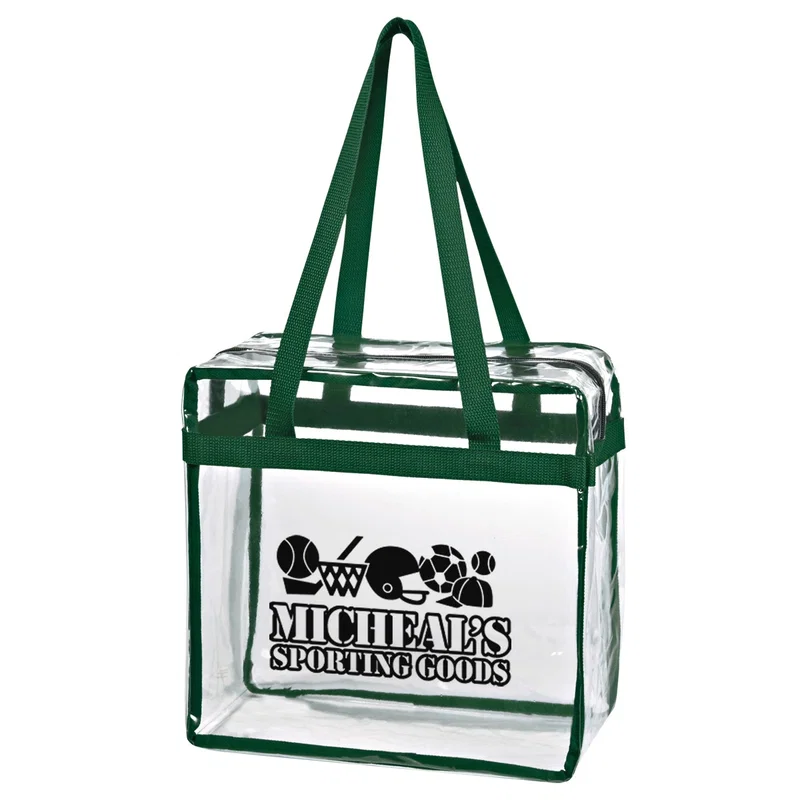 Logo Clear Tote Bag With Zipper — view 4