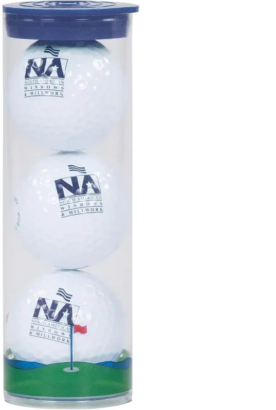 Custom Wilson Ultra Golf Ball Clear Tube — view 2