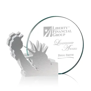 Starfire Crystal Circle Award, Statue of Liberty on Aluminum