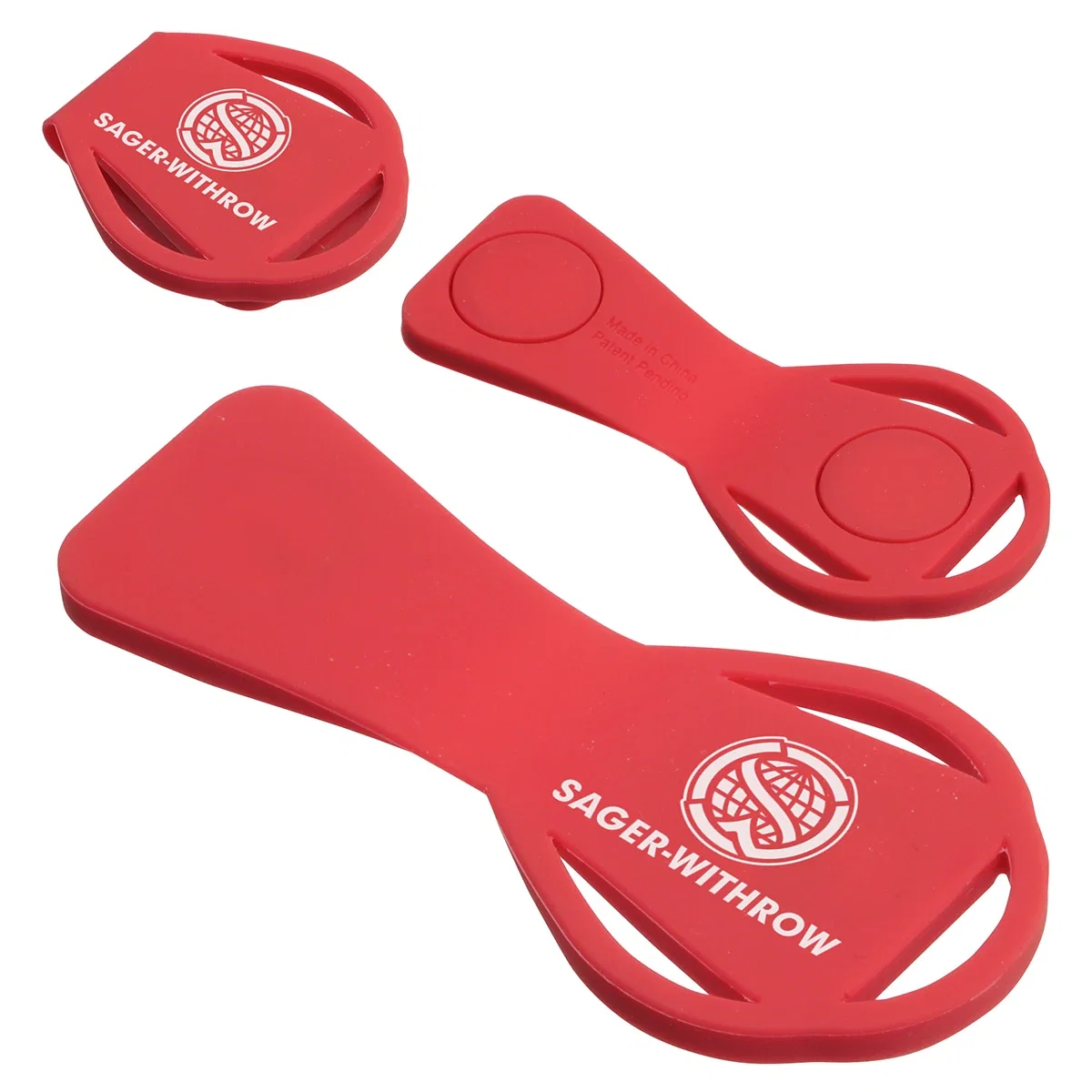 Clip-All silicone magnetic clip holder with dual magnets for keys and eyeglasses