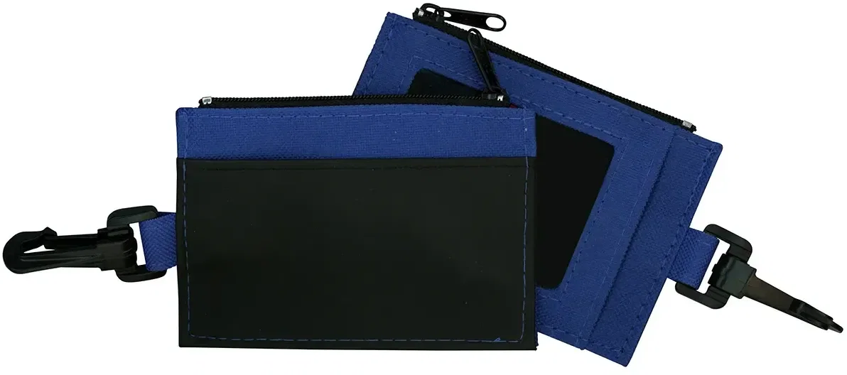 Custom Clip-On ID Holder with Zip Purse — view 4