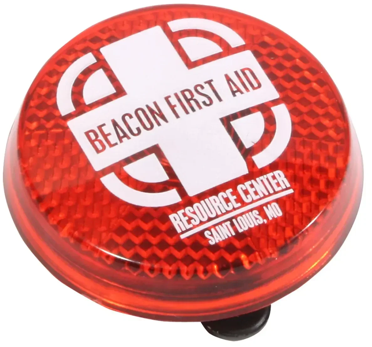Clip-on reflector safety light with custom logo, promotional blinking safety light