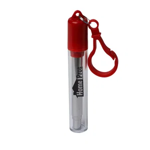 Clip-On Retractable Stainless Steel Straw with Brush, 6.31" Extended with Silicone Tip, 1-Color Imprint