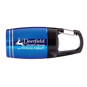 Clip On Stubby Flashlight, 2.63" L with 6 LED Bulbs, Laser Engraved