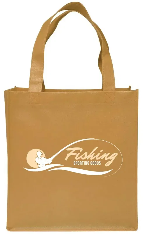 Custom Clipper Tote Bags - Personalized Non-woven Grocery Tote with Logo — view 12