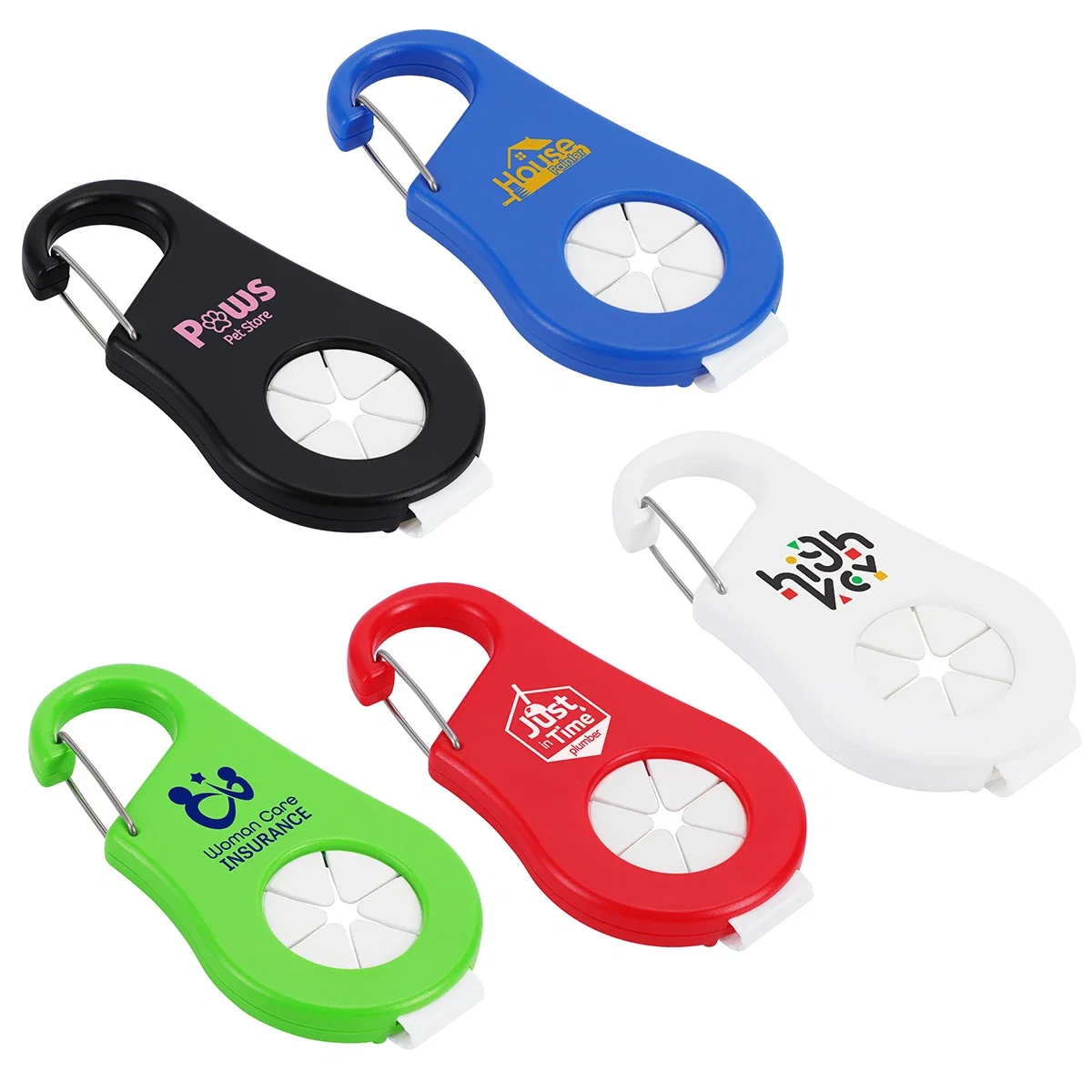 Custom Clipper Towel & Bottle Holder, front view of the branded carrier