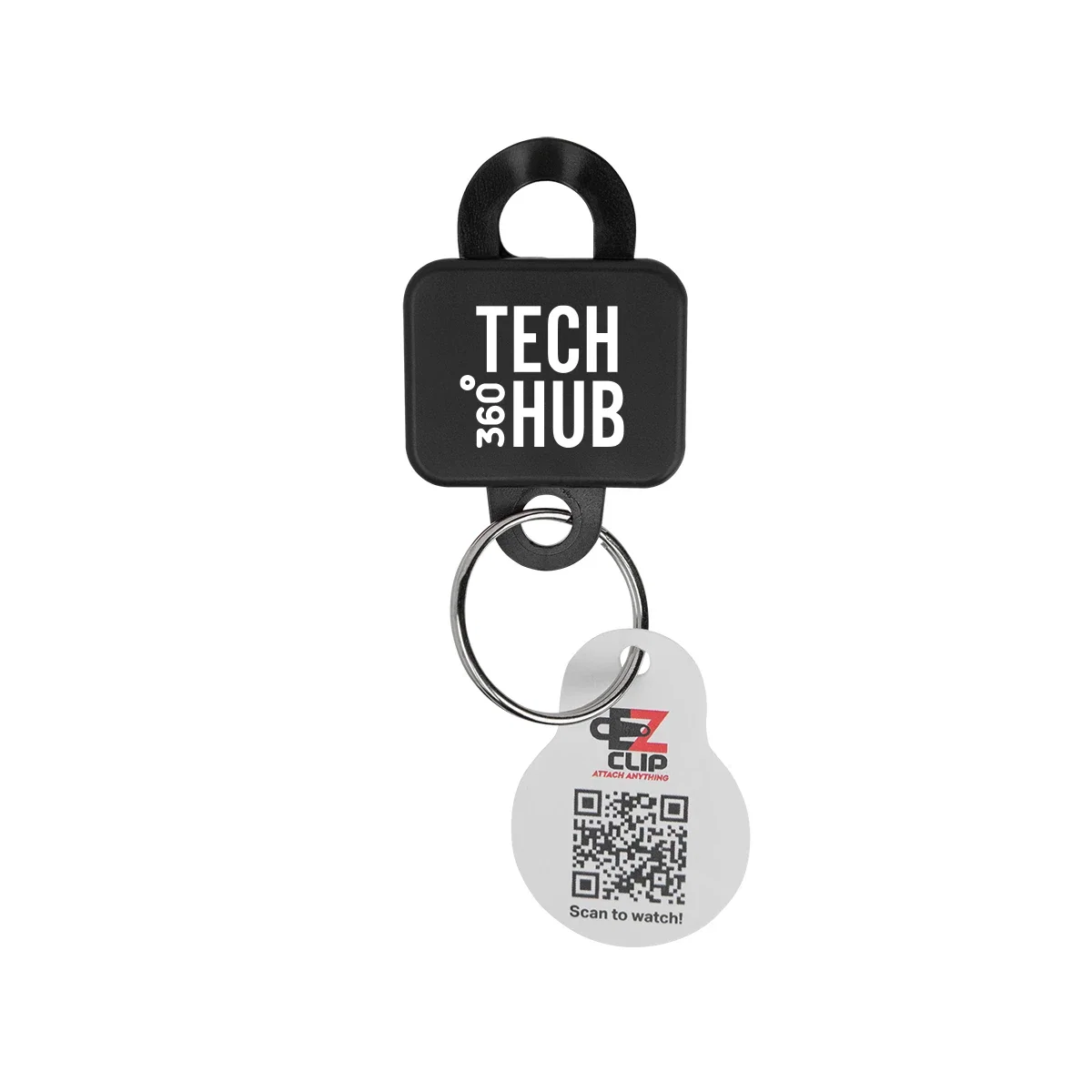 Red version hanging beside a set of keys