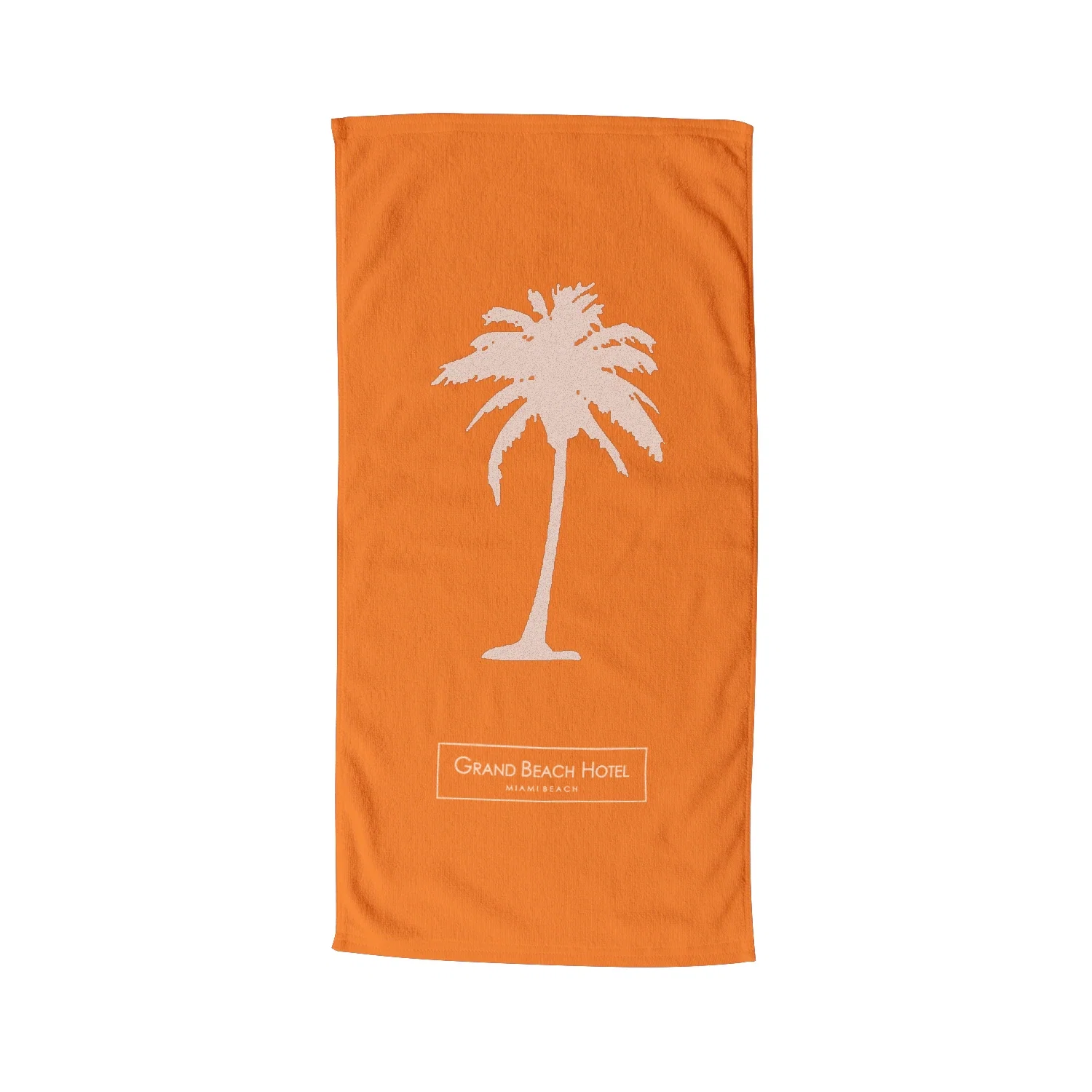 Coastal Beach Towel — Orange — view 4