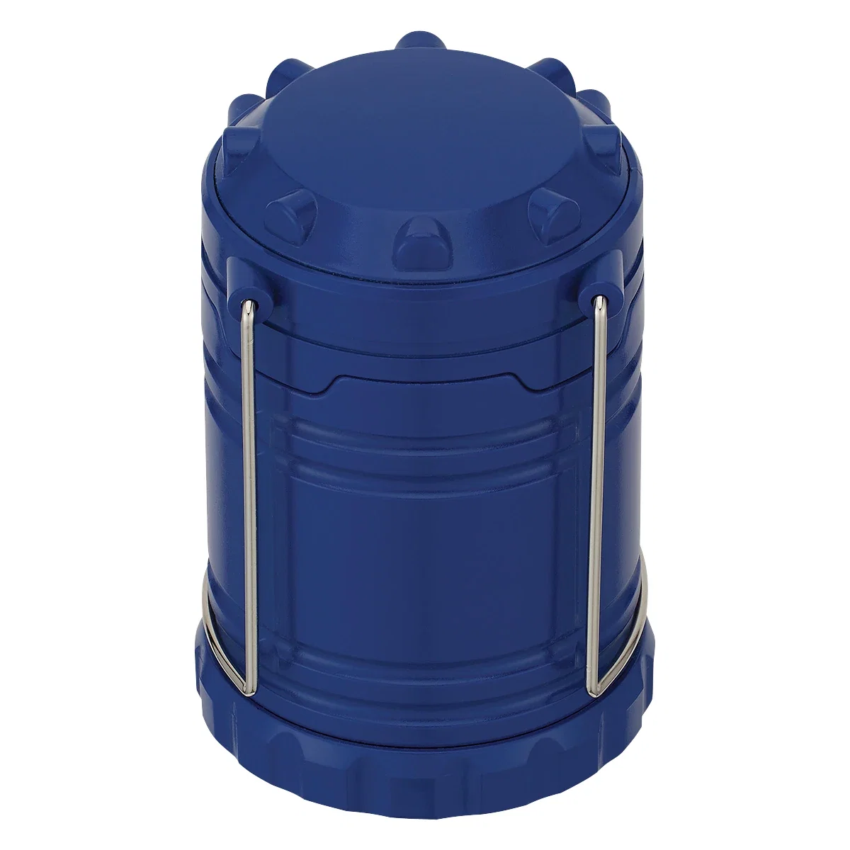 Side profile of the cylindrical camping lantern at full height