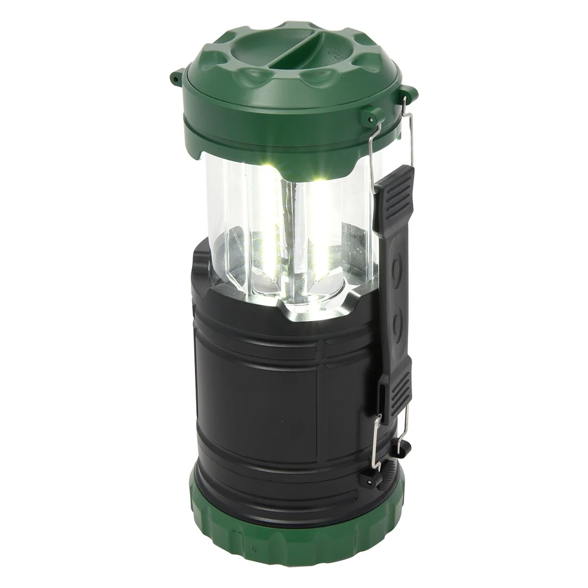 Side view of the small portable lamp