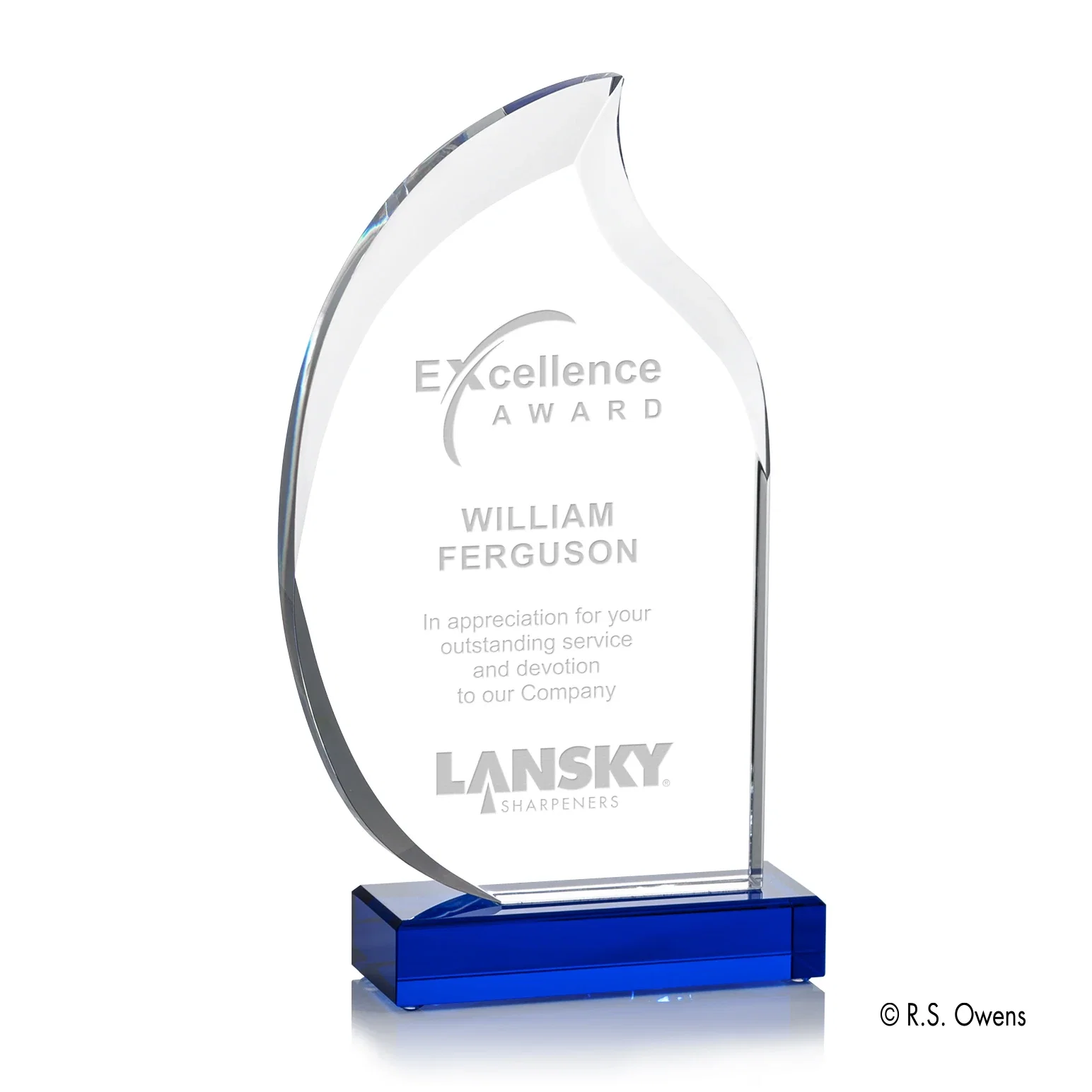 Custom Cobalt Flame Awards for Promotions — view 3