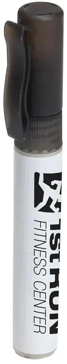 Coconut SPF 30 custom sunscreen spray pen, branded pen-size SPF sprayer, front view