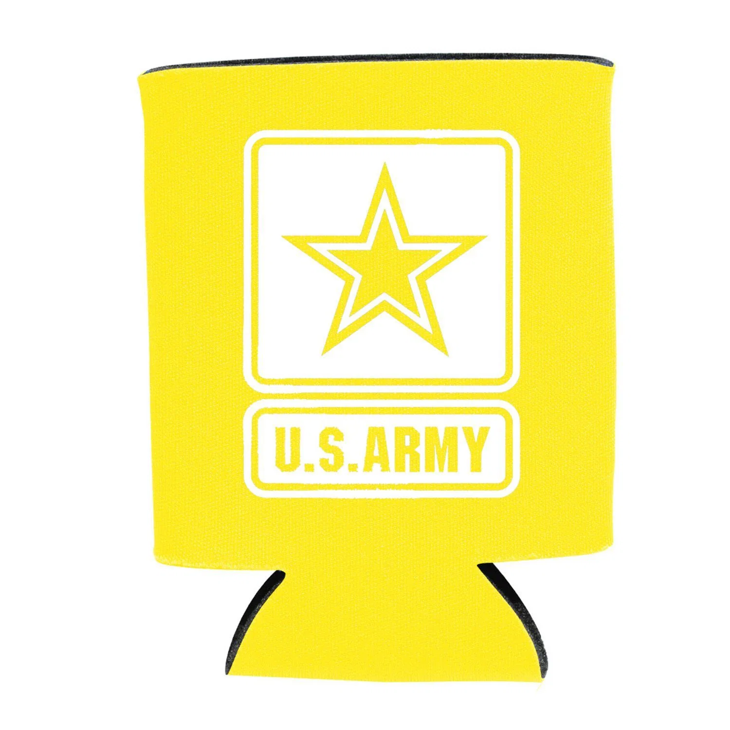 Collapsible Can Cooler — Yellow — view 2
