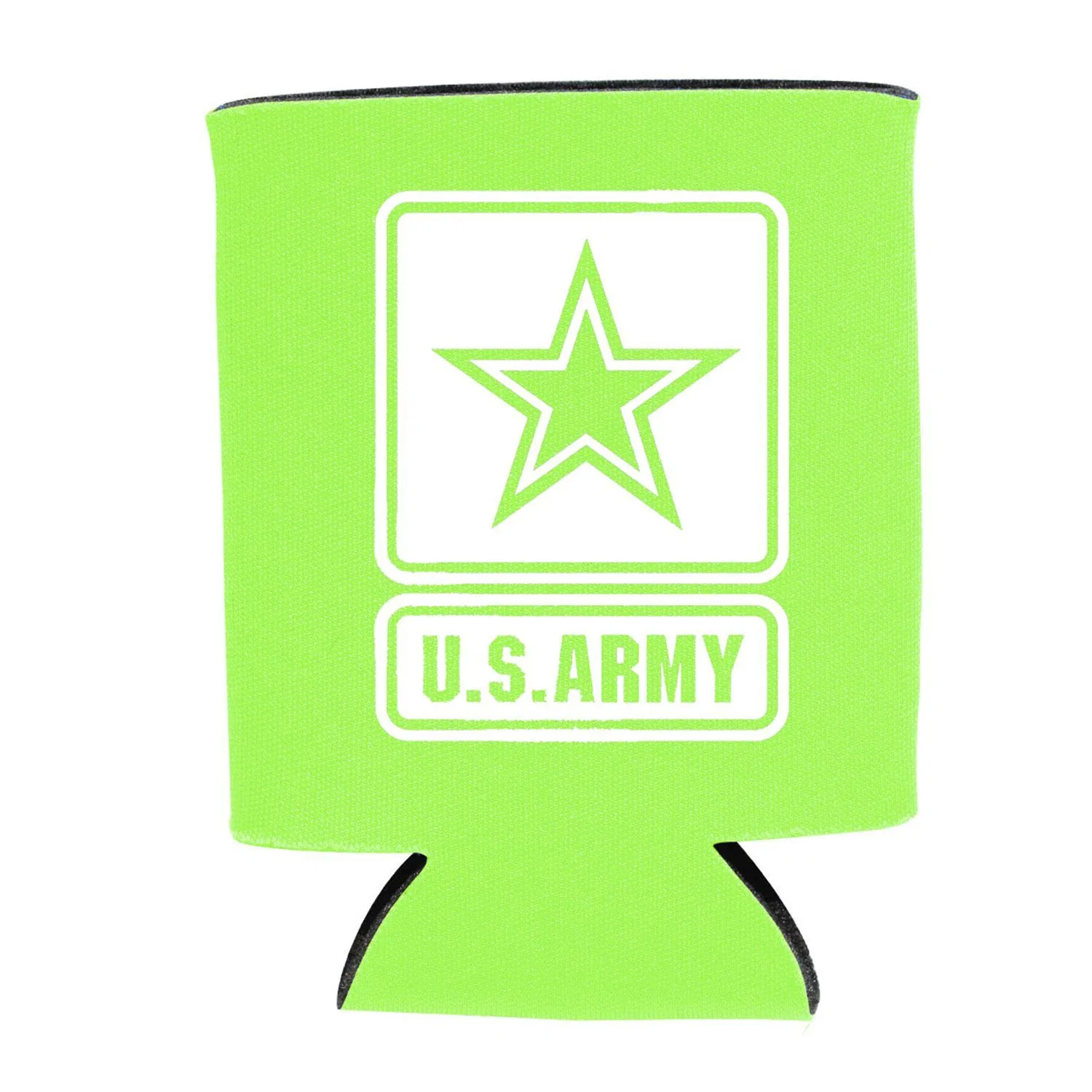 Collapsible Can Cooler — Lime Green — view 3