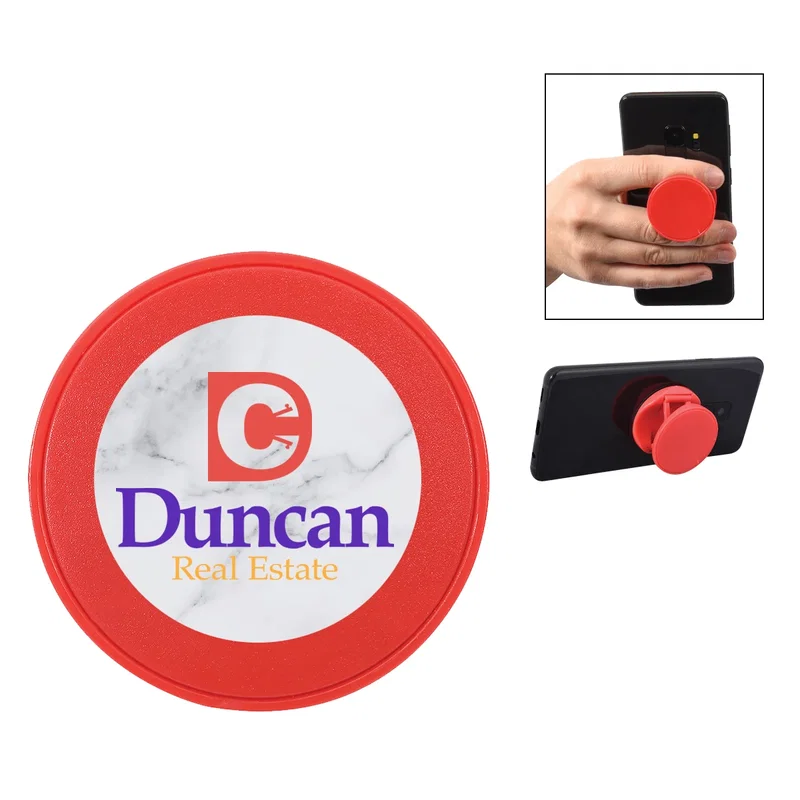 Compact size shown next to a fingertip
