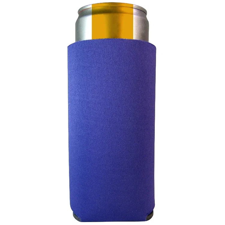 Collapsible Slim-Can Foam Cooler. Collapsible foam slim-can cooler for brewery and festival drink koozies, view 2