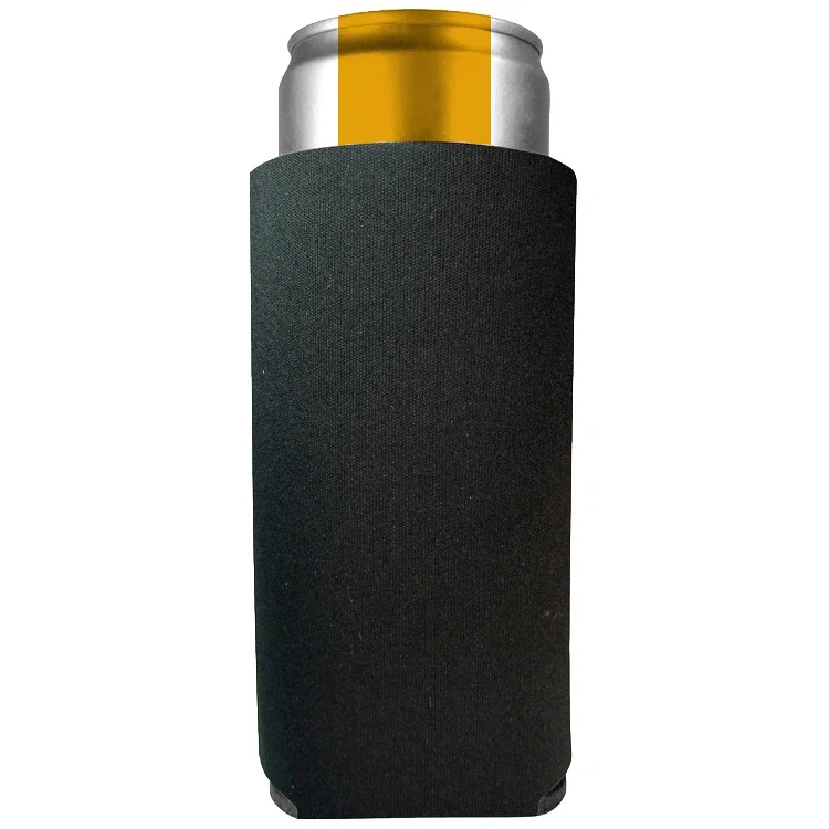 Collapsible Slim-Can Foam Cooler. Collapsible foam slim-can cooler for brewery and festival drink koozies, view 3