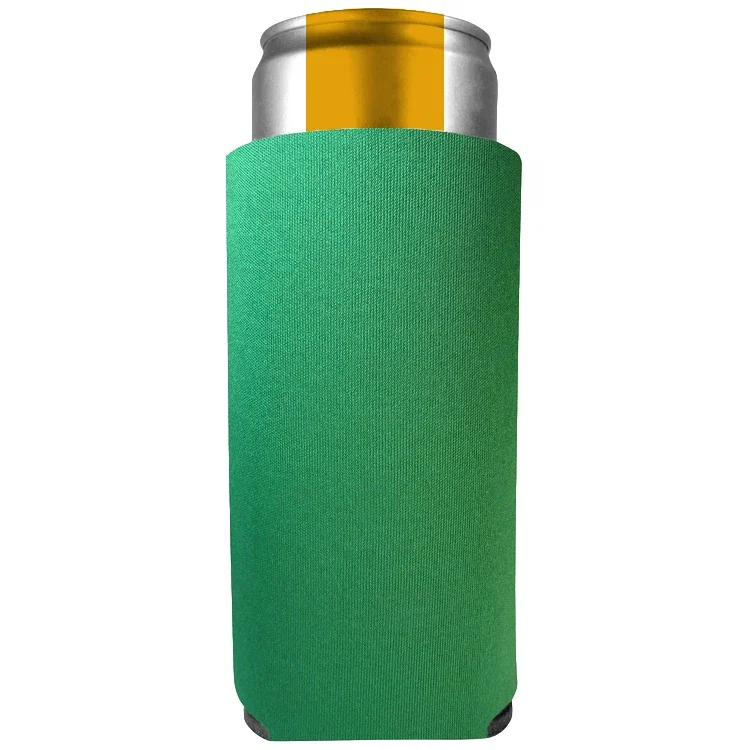 Collapsible Slim-Can Foam Cooler. Collapsible foam slim-can cooler for brewery and festival drink koozies, view 4