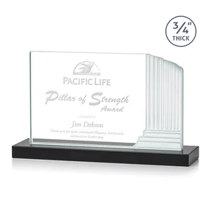 Starfire Crystal Roman Colosseum Award on Black Base