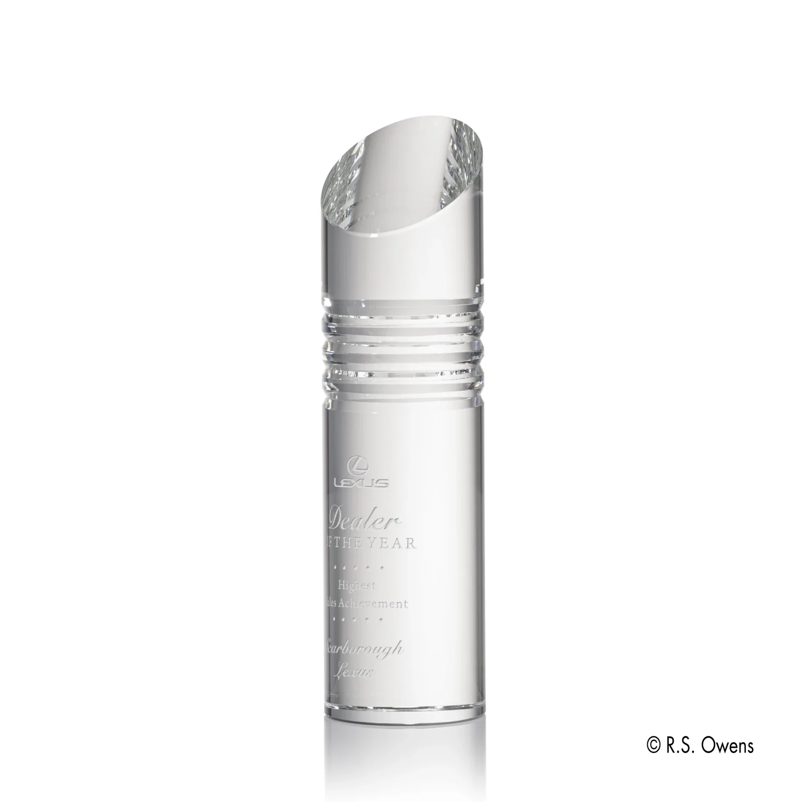 Custom Optical Crystal Classical Column Award, awards for corporate award ceremonies