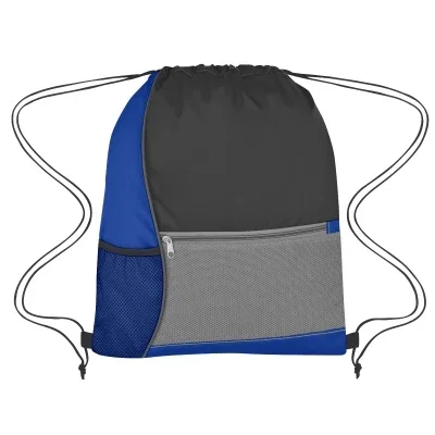 Worn over both shoulders, the cinch pack sits high