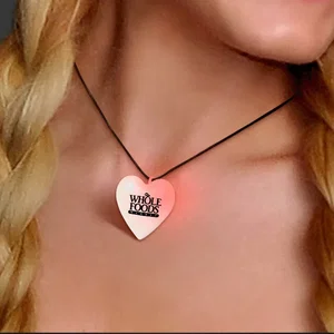 Color Changing Heart Shaped Flashing LED Fashion Necklace