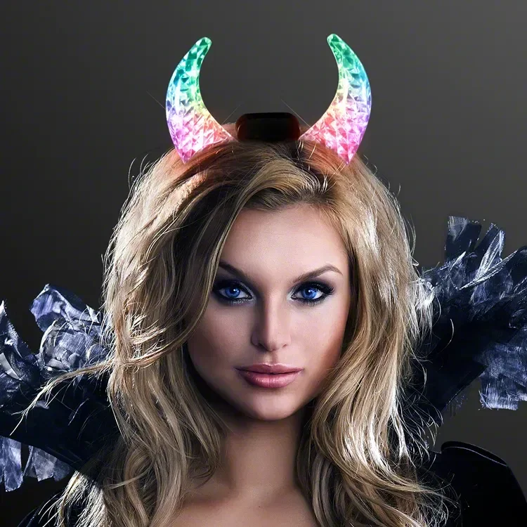 Color Changing LED Devil Horns — view 2