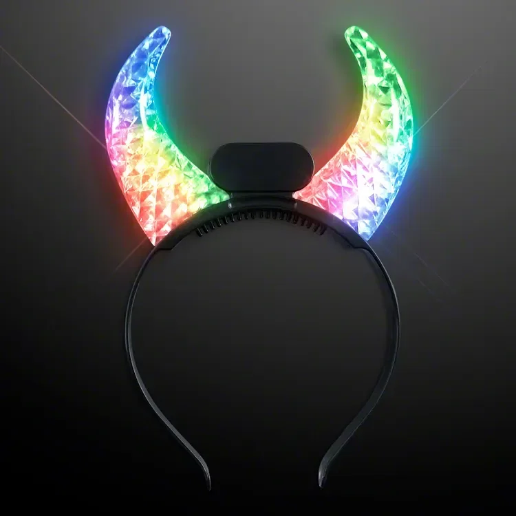 Color Changing LED Devil Horns — view 4