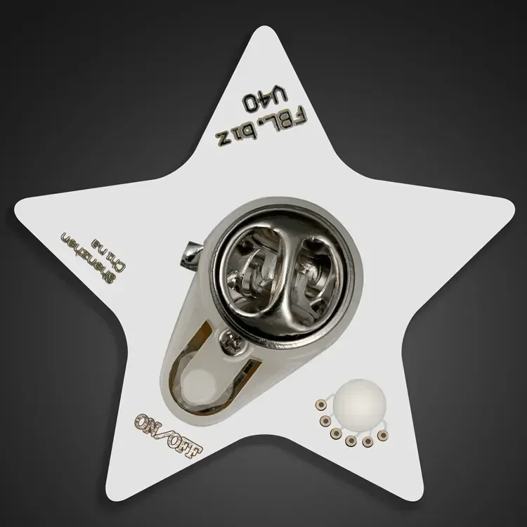 Color Changing Star Shaped Lapel Pin — view 3