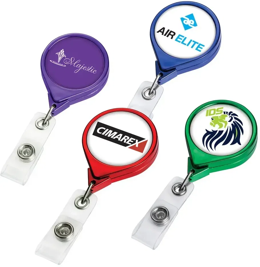 Custom Chrome JUMBO Round Badge Reel
